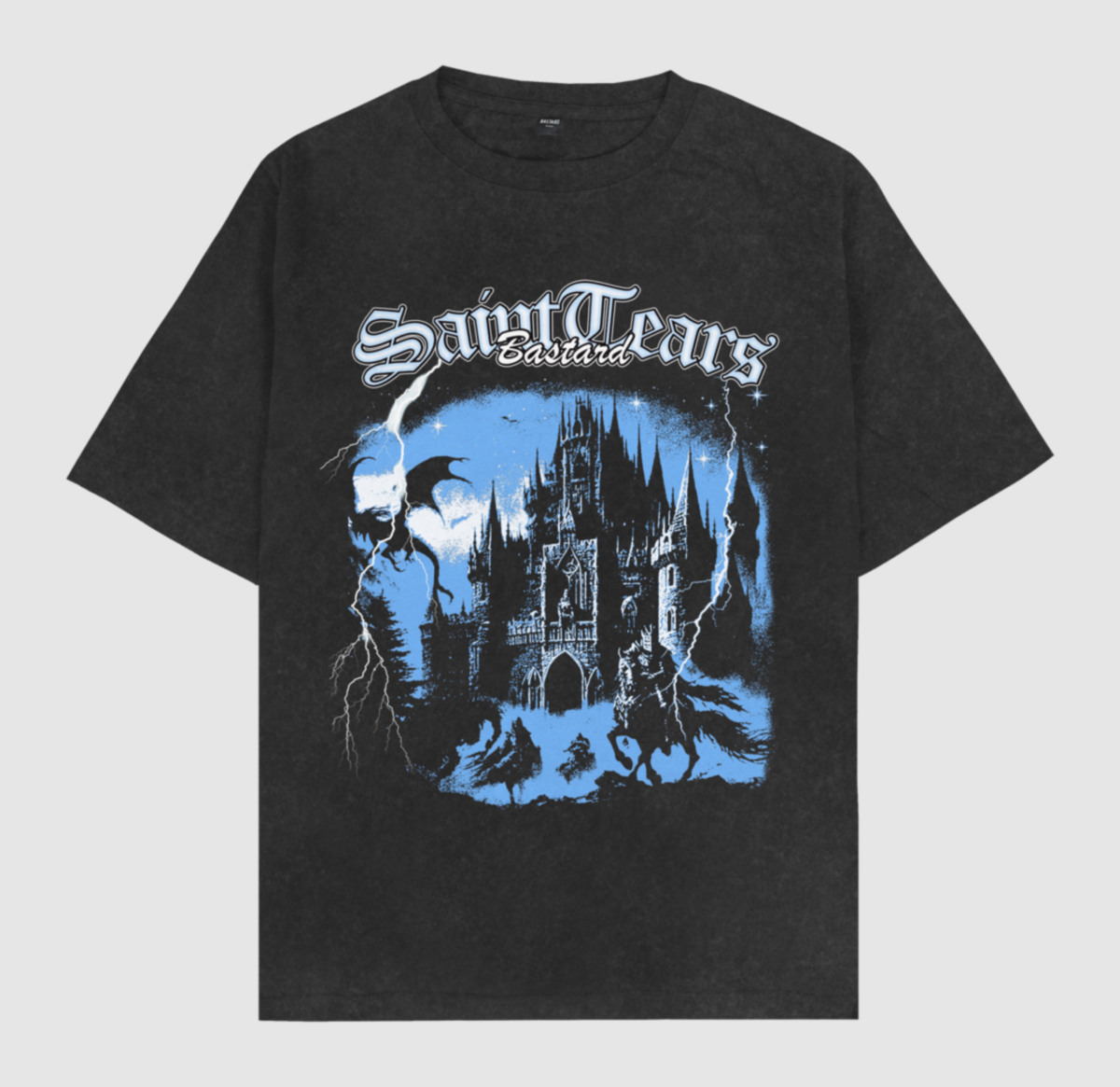 REMERA M/C OVERSIZE TEARS BASTARD